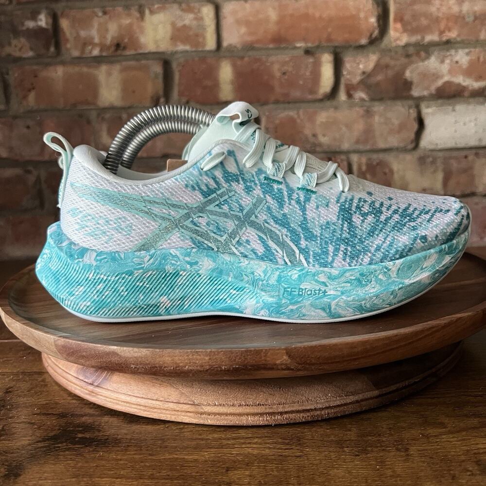 Asics Noosa Tri 16 White Aqua Running Women's 6 FF Blast Cushioned Shoes - Picture 9 of 16